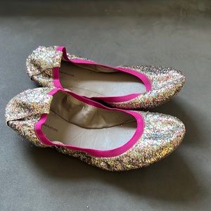 BCBG 🌈 sparkling ballet flats size 8